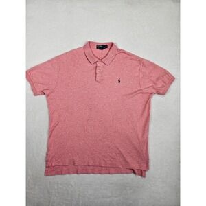 Polo Ralph Lauren Shirt Men's XL Pink Heather Short Sleeve‎ Pony Logo Soft